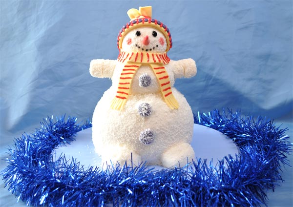 novelty snowman cake